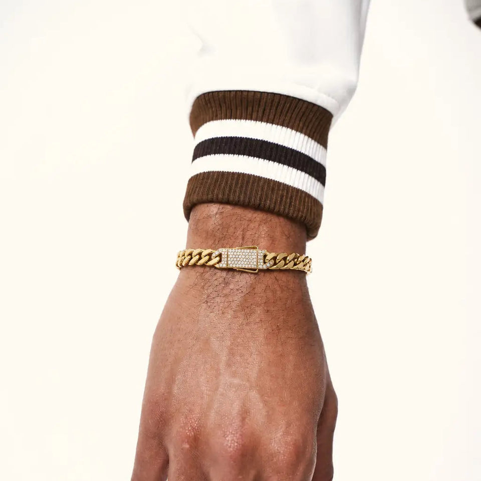 10K 6mm Hollow Monaco Cuban Link Bracelet Bracelets IceLink-CAL