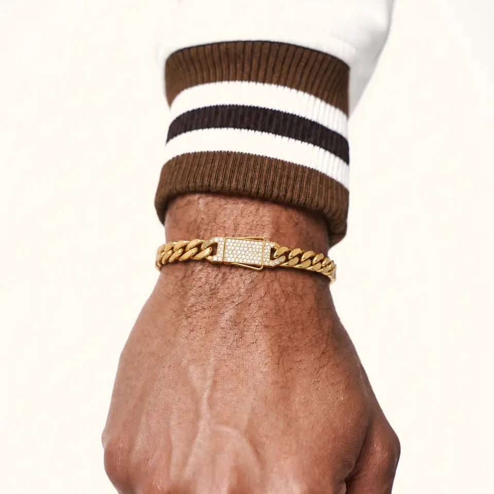 10K 7mm Hollow Monaco Cuban Link Bracelet Bracelets IceLink-CAL