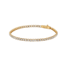 10K Gold Moissanite Tennis Bracelet 2.10mm Bracelets IceLink-CAL 6&quot; (2.1g  2.10ct)  