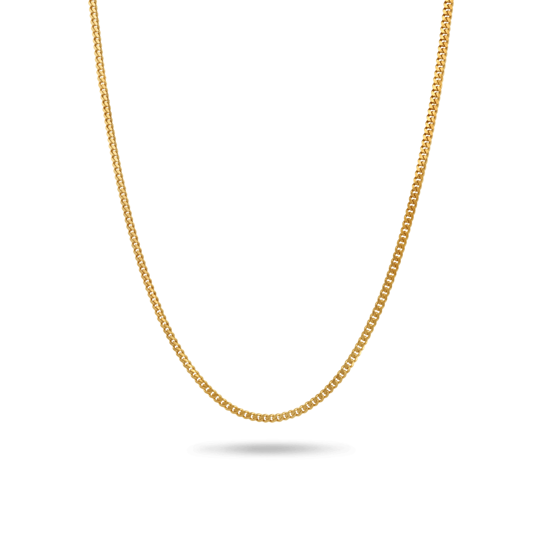 14K 2mm Miami Cuban Chain Necklaces IceLink-CAL   