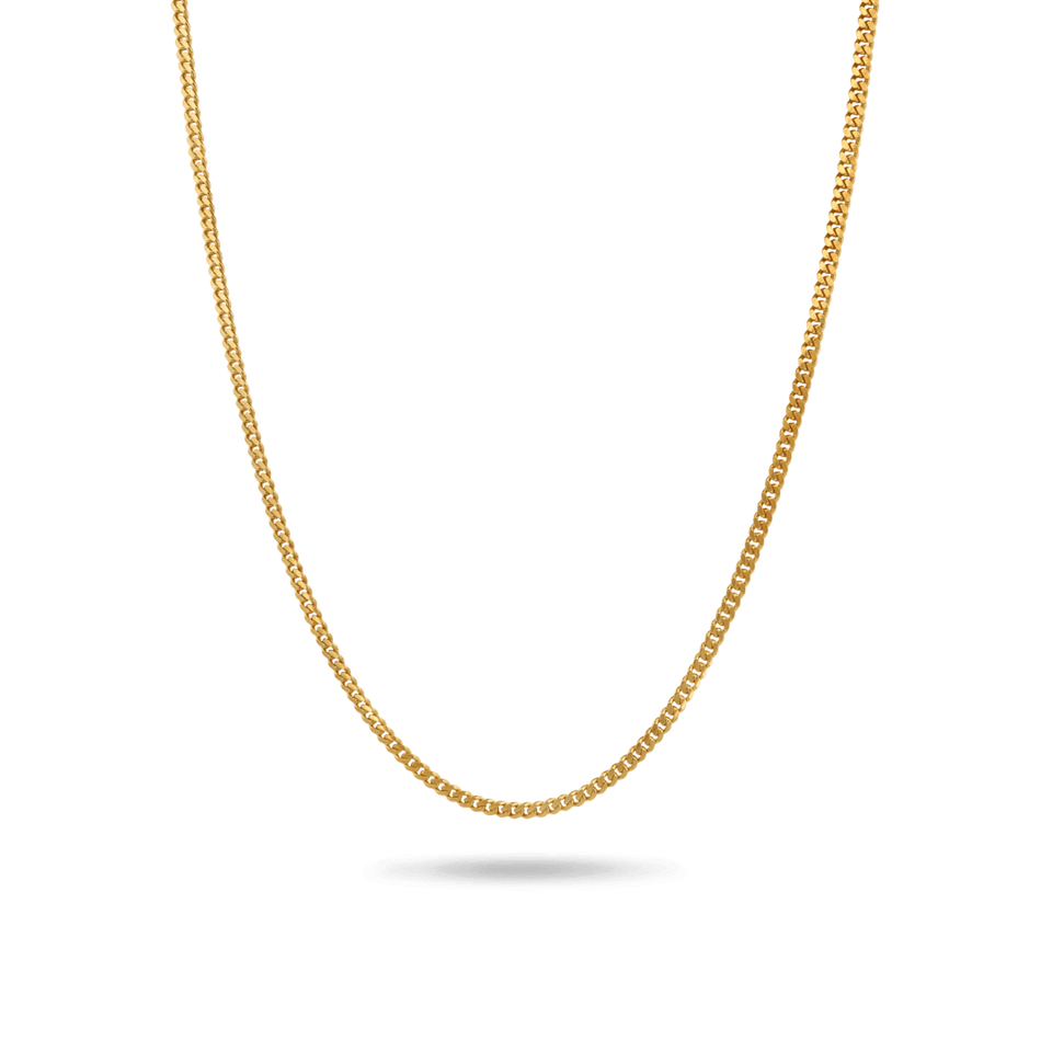 14K 2mm Miami Cuban Link Chain Necklaces IceLink-CAL 16" (7.4g)