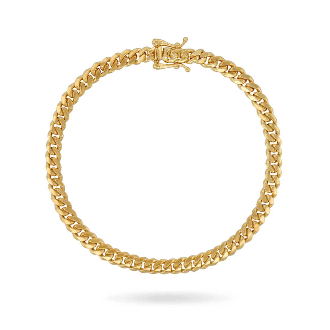 14K 4mm Miami Cuban Bracelet Bracelets IceLink-CAL   