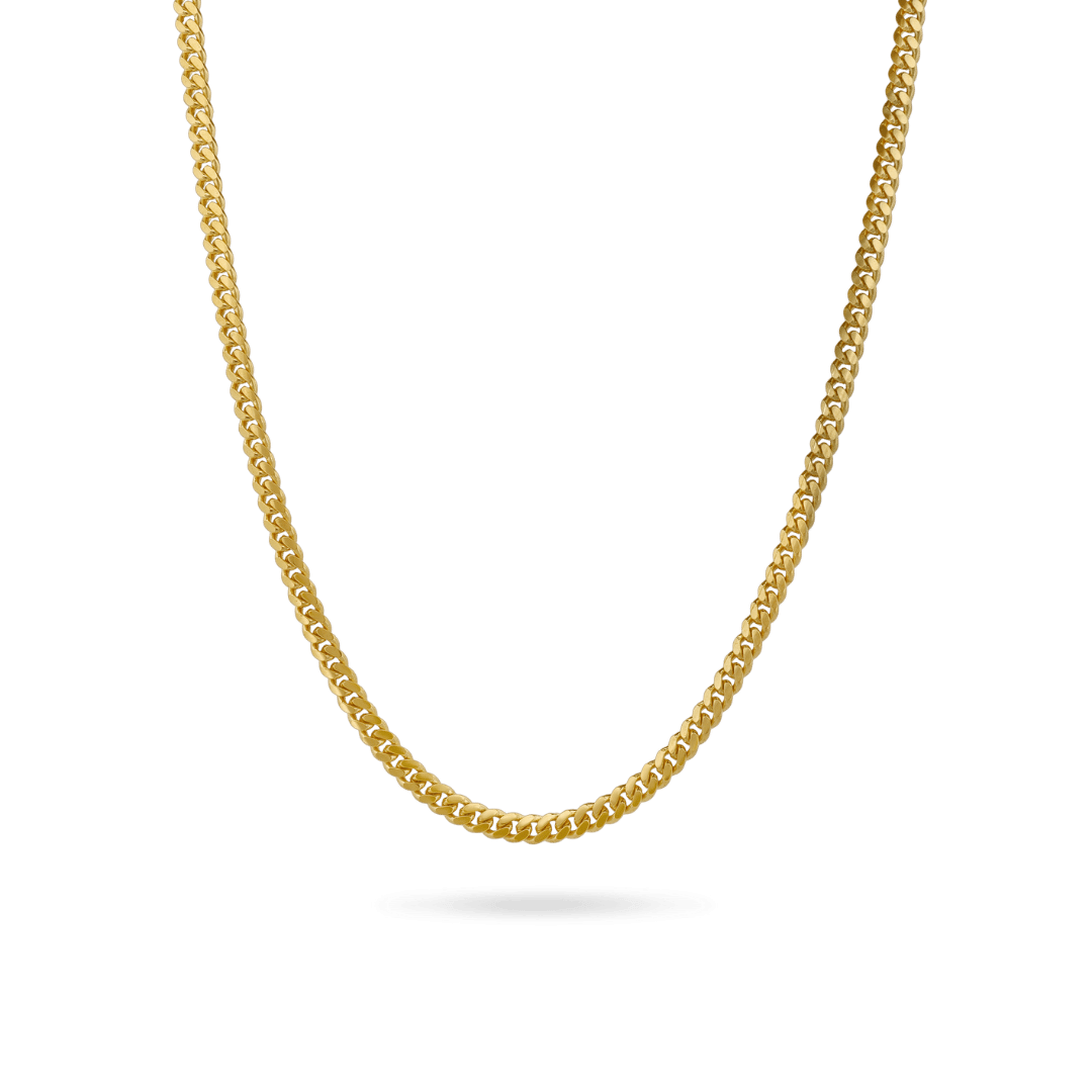 14K 4mm Miami Cuban Chain Necklaces IceLink-CAL   