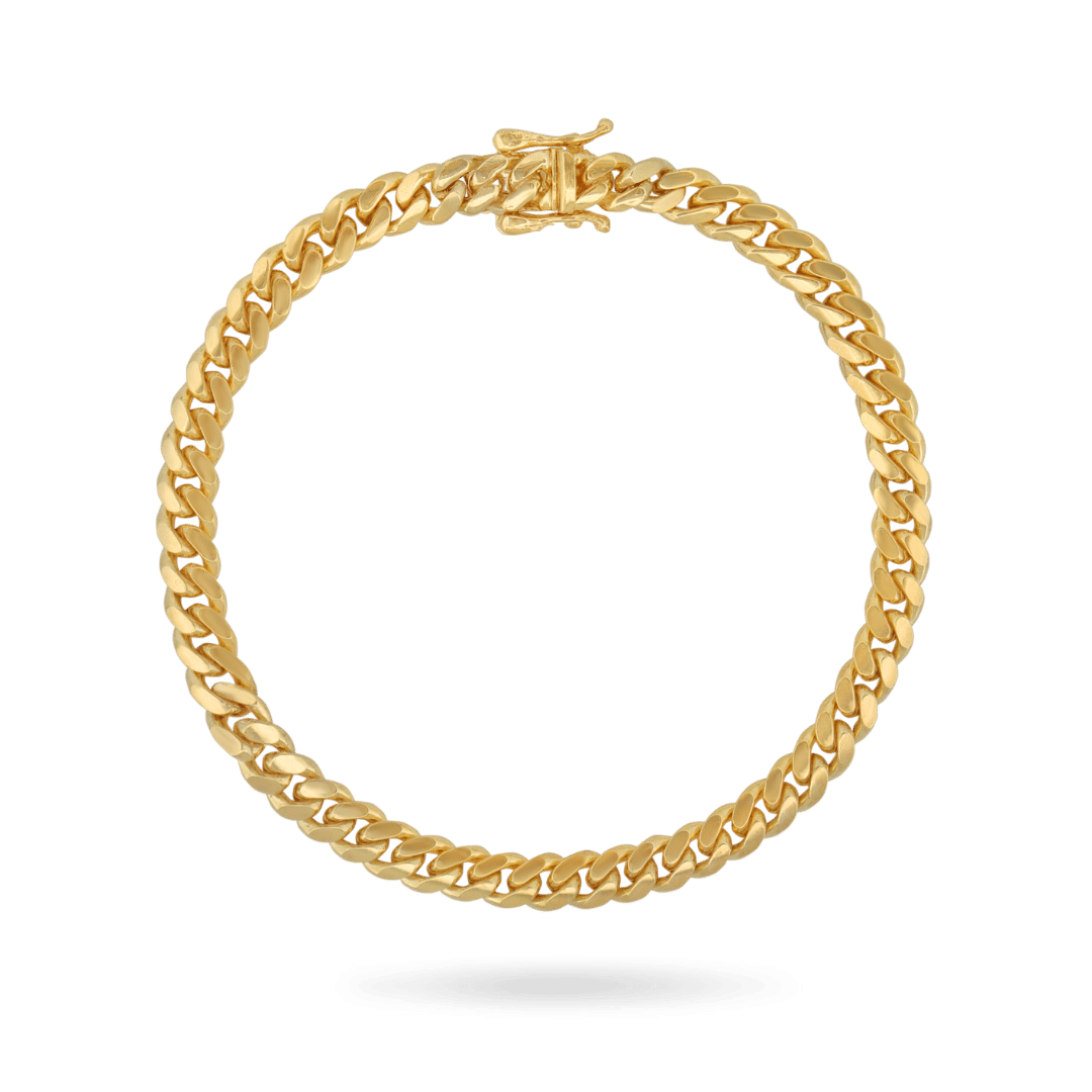 14K 5mm Miami Cuban Link Bracelet Bracelets IceLink-CAL 7" (15.65g)  