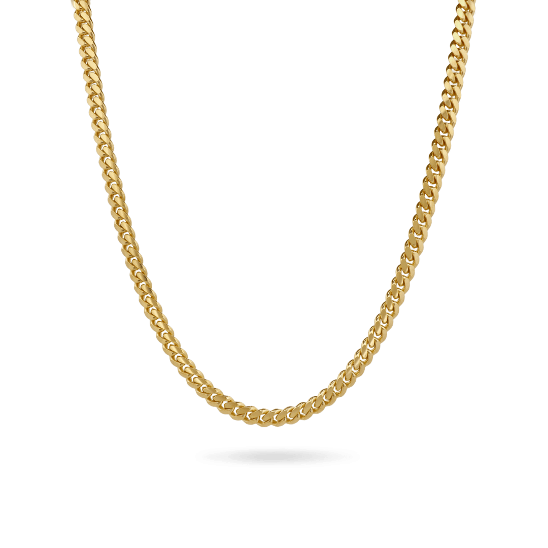 14K 7mm Miami Cuban Chain Necklaces IceLink-CAL   