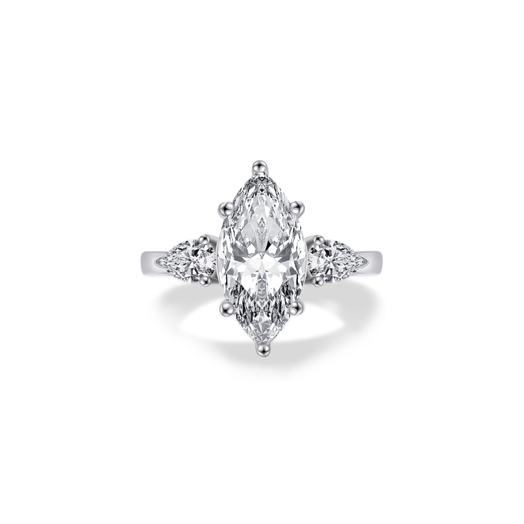 14K 'Suzy' Marquise Cut Ring Rings IceLink-CAL   