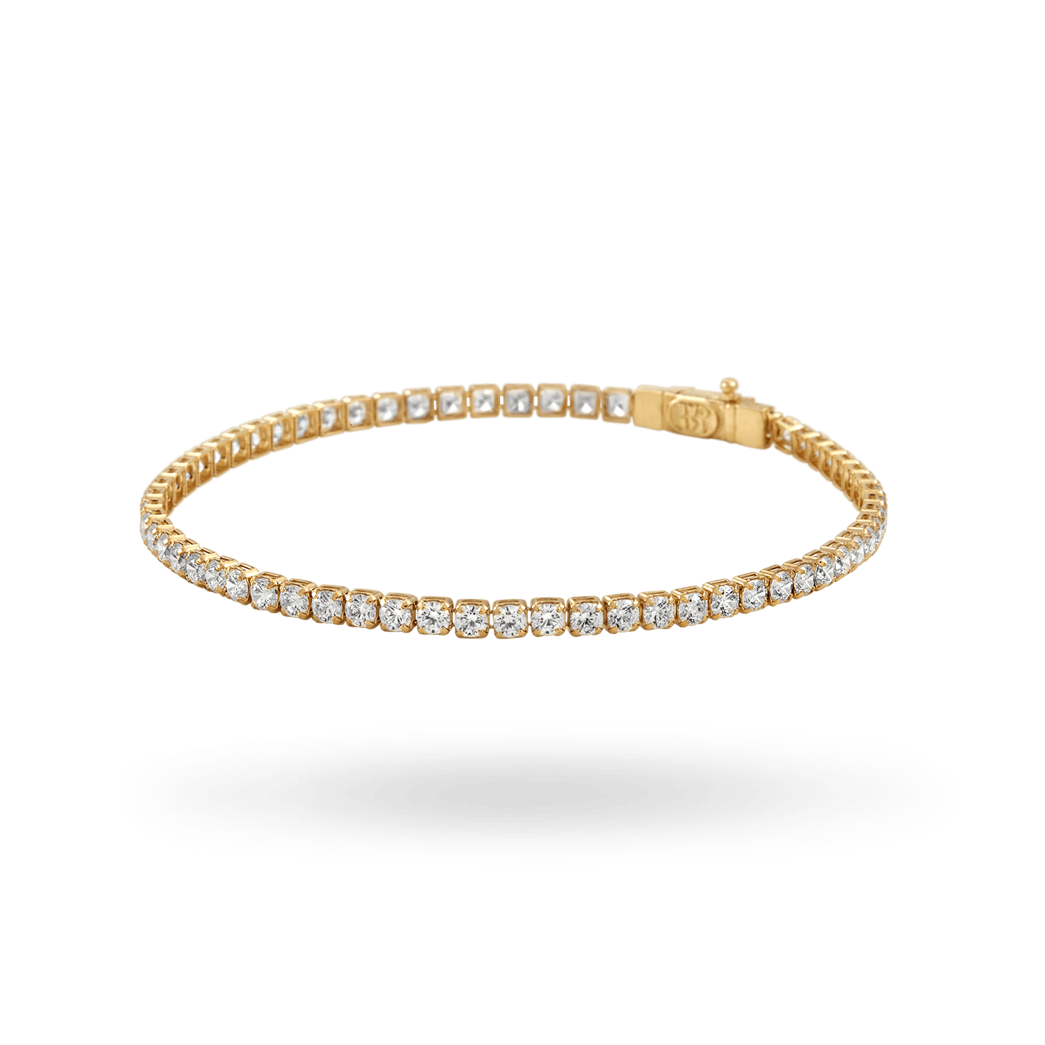 10K Gold Moissanite Tennis Bracelet 3.25mm Bracelets IceLink-CAL   