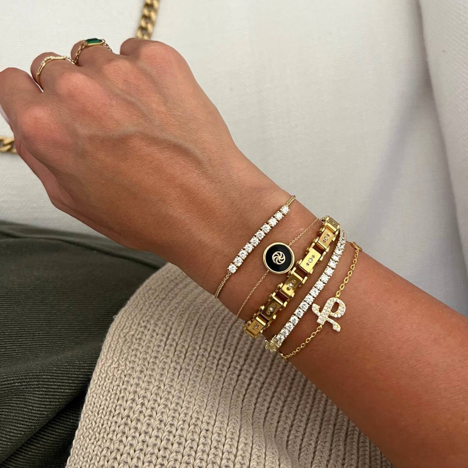 14K Layla Diamond Tennis Bracelet Bracelets IceLink-SVN 14K Gold