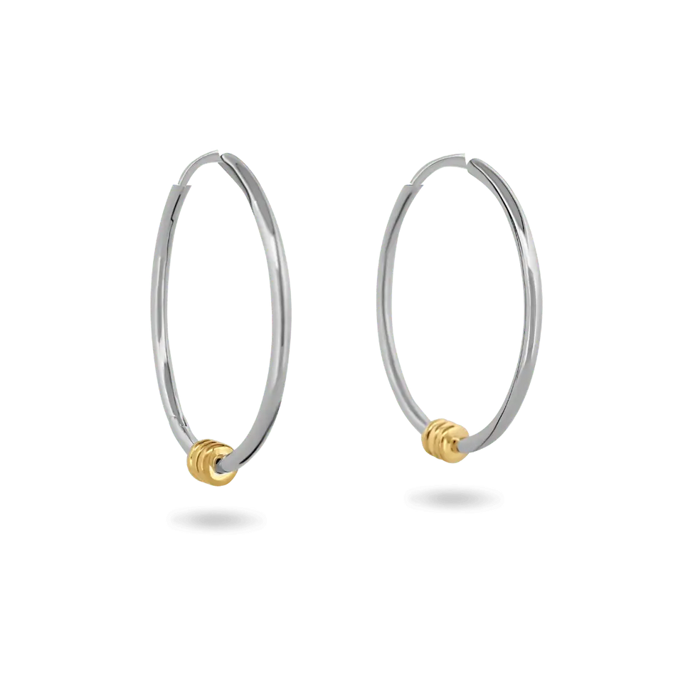 Bryn’ Barrel Hoops Earrings IceLink-CINDY