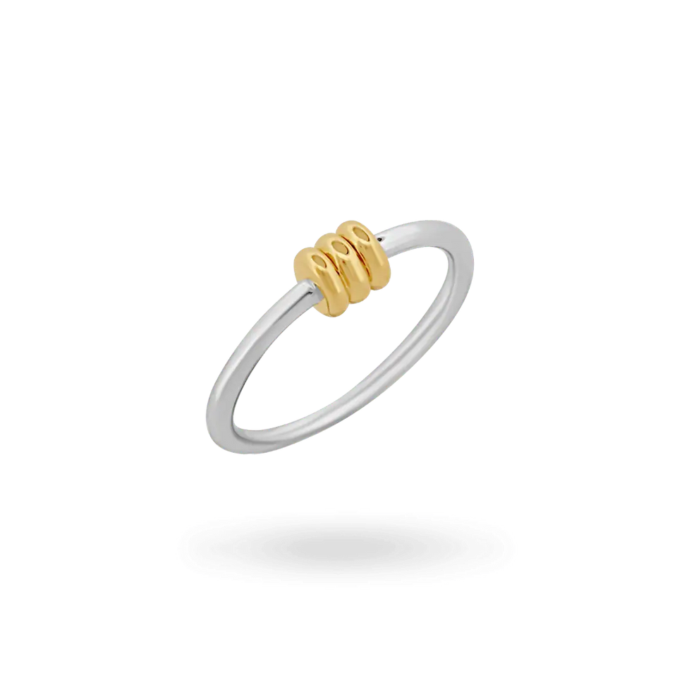 ‘Bryn’ Two-Tone Ring Rings IceLink-CINDY 4