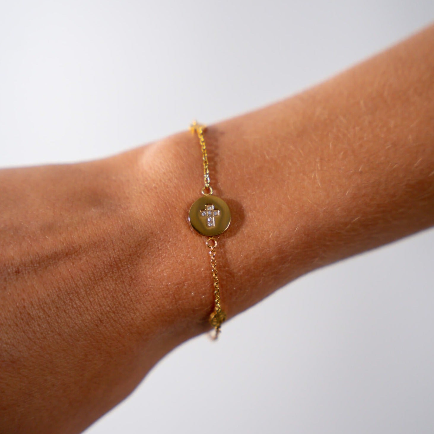 Birthstone Cross Bracelet Bracelets IceLink-RAN