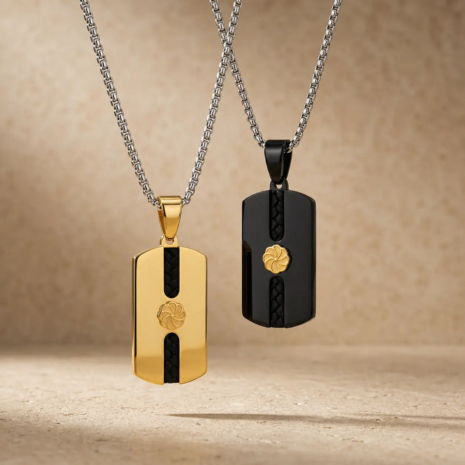 Ryder Dog Tag Necklace Necklaces IceLink-VRNA Stainless Steel