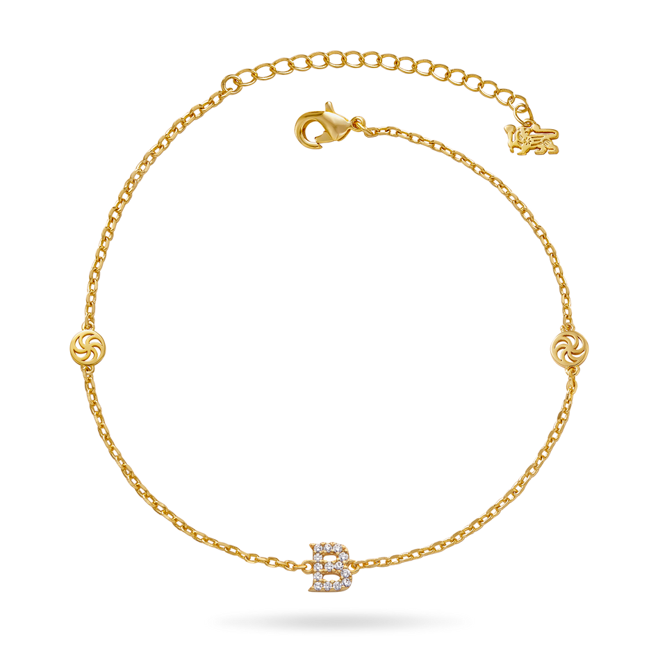 'True You' Initial Anklet (Sample Sale) Anklets IceLink-ATL B