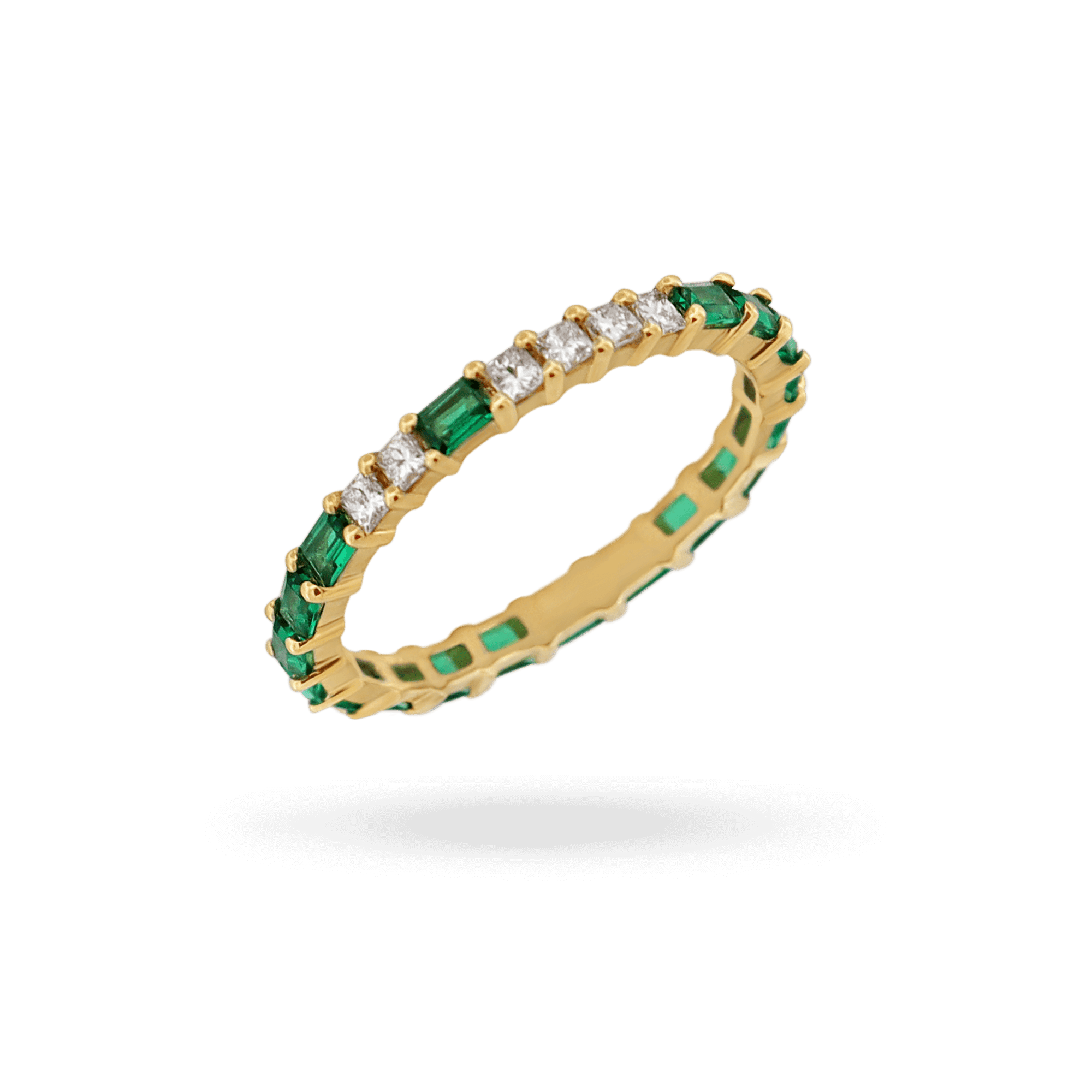 14K Emerald Ring Rings IceLink-CAL   