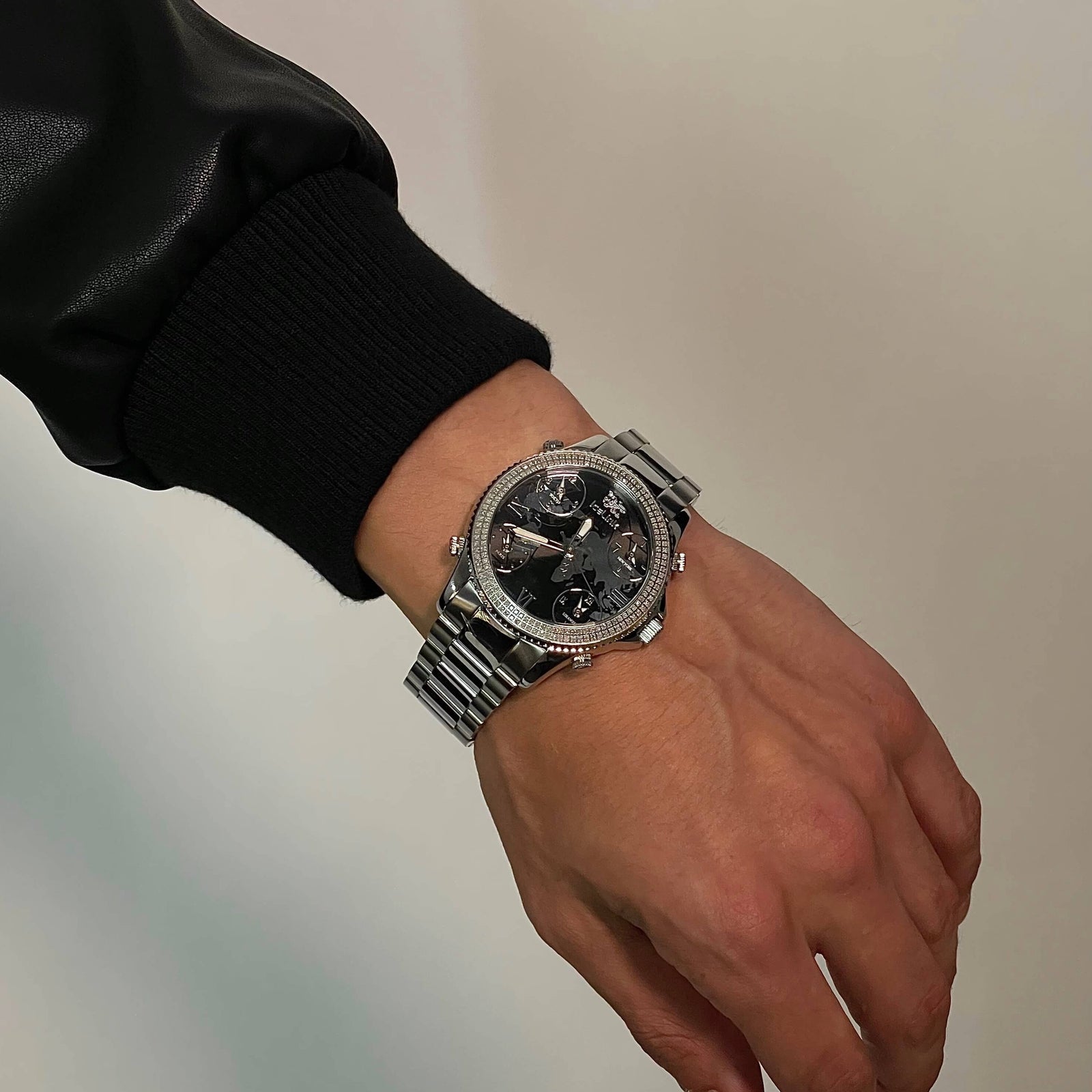 Marco Polo Steel & Black (sample sale) Watches IceLink-TI   