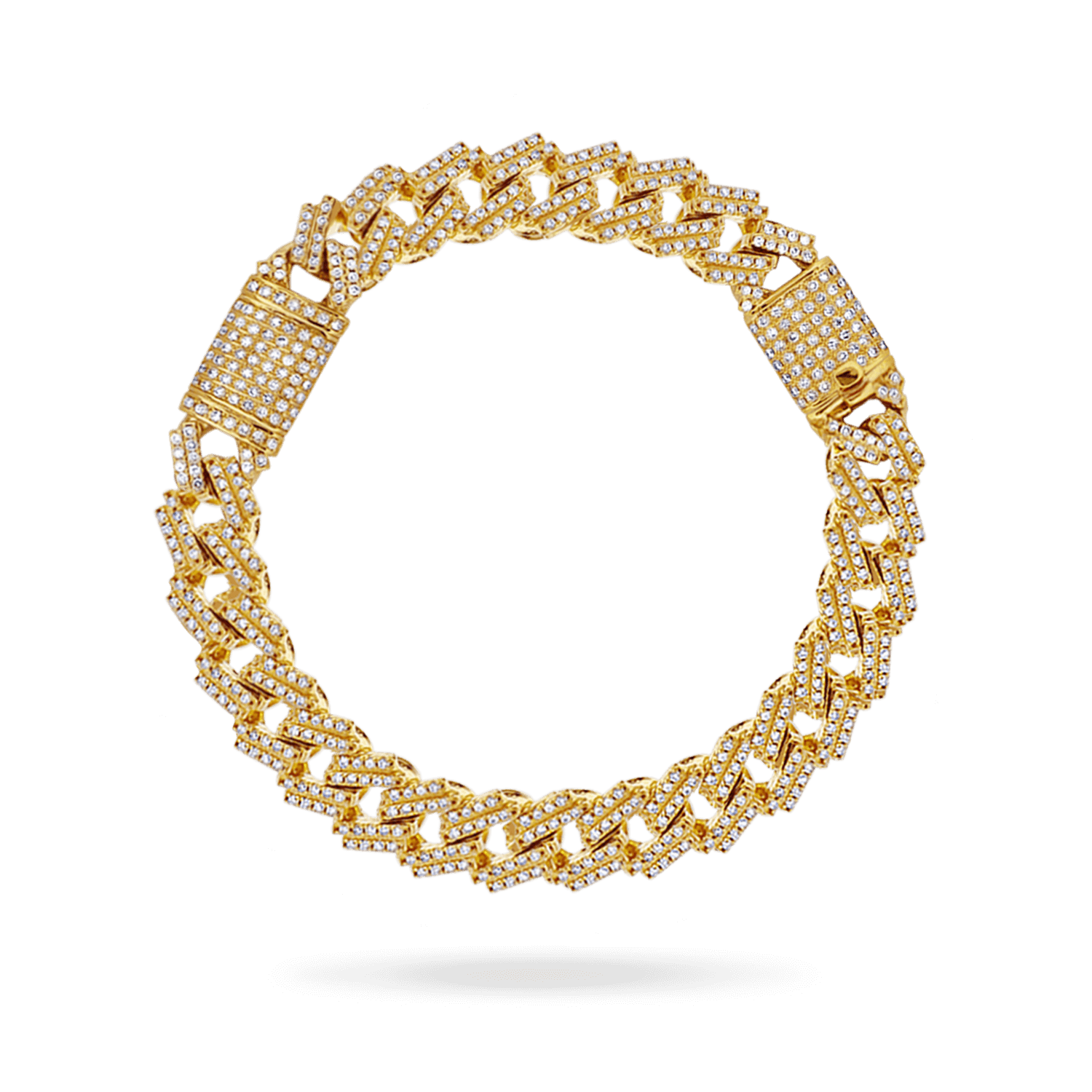 14K Miami XL Link ID Diamond Bracelet Bracelets IceLink-CAL 8" (51.7g 5.75ct)  