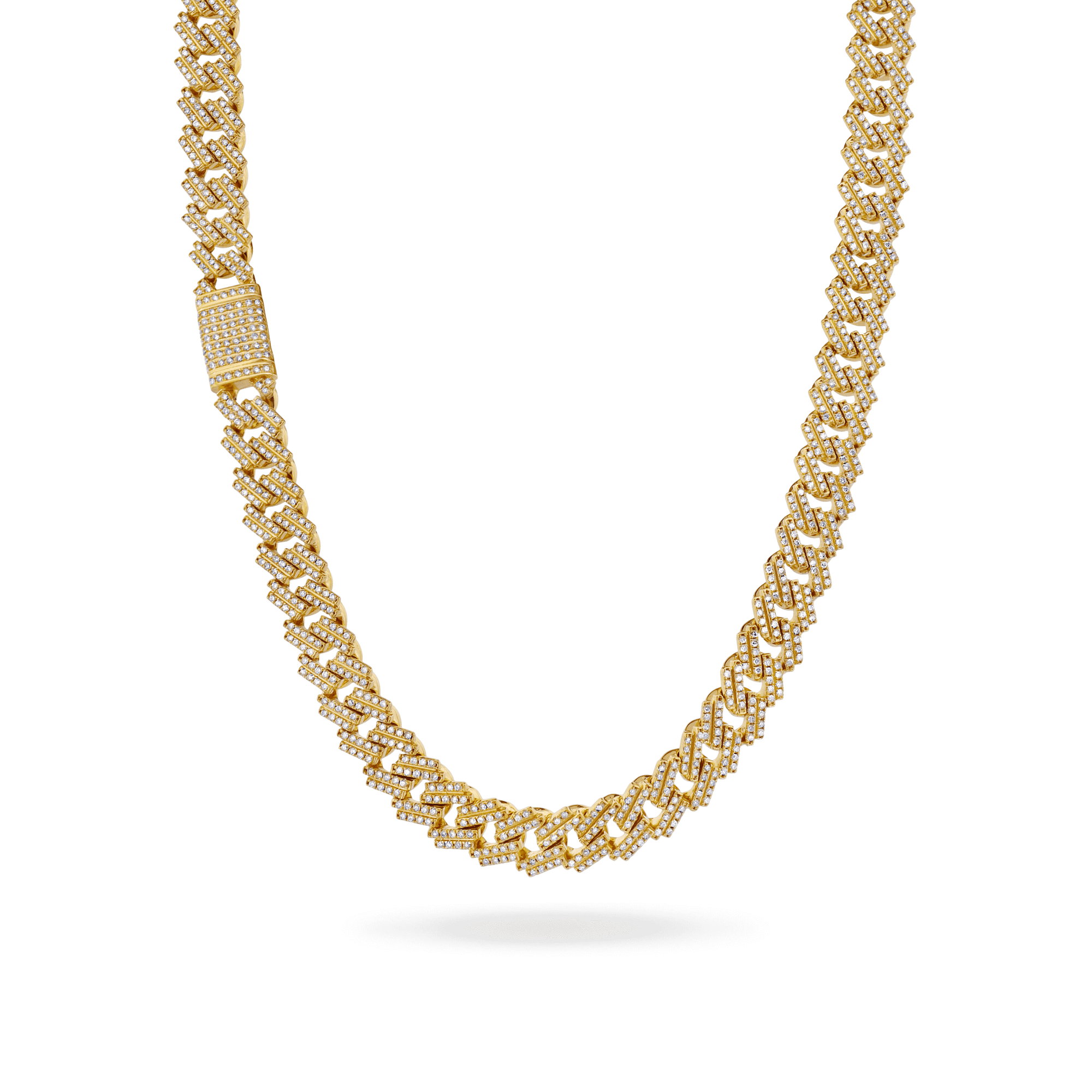 14K Cuban XL Link ID Diamond Chain Bracelets IceLink-CAL   
