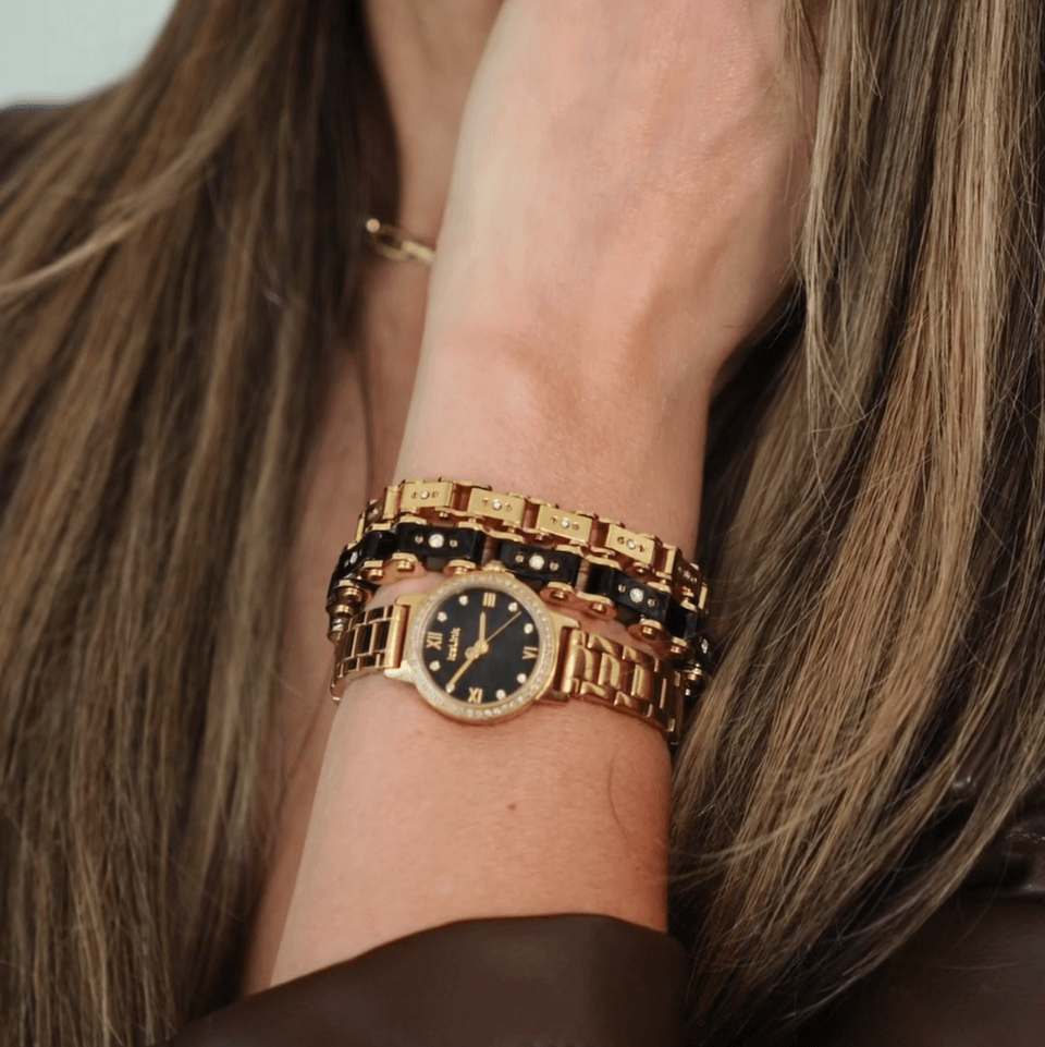 Gold 6MM Bicycle Bracelet Bracelets IceLink-ES