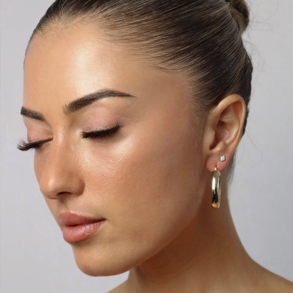 10K Kylie Hoops — Sample Sale Earrings IceLink-SVN