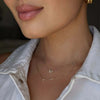 14K Armenian Initial Butterfly Diamond Necklace