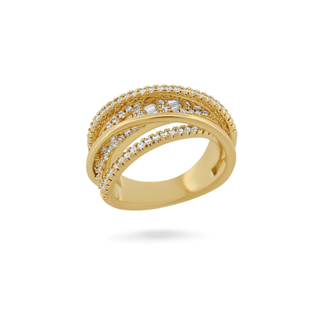Vivian Ring Rings IceLink-ATL 5 14K Gold Plated 