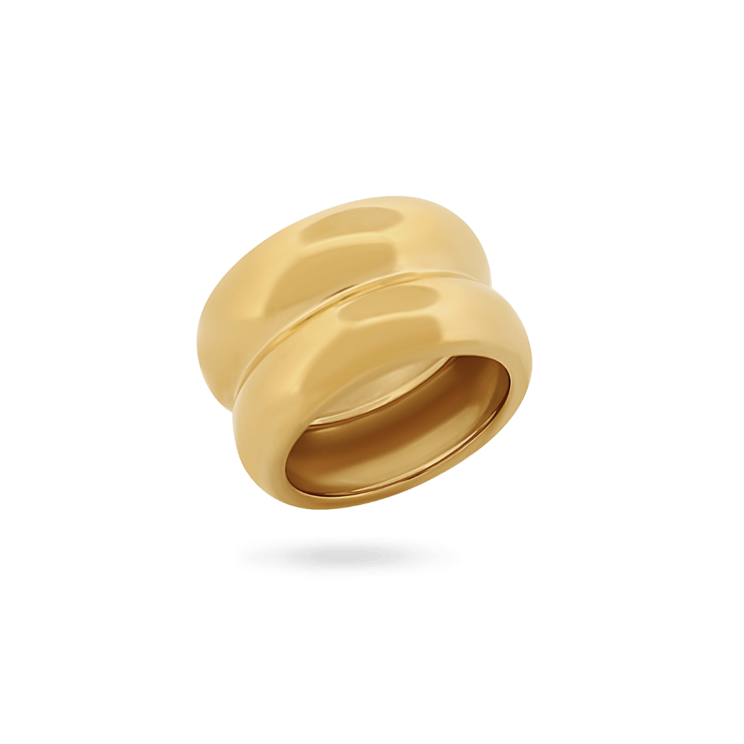 Cleo Ring Rings IceLink-BL Gold PVD 6 