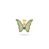 14K Emerald Butterfly Pendant