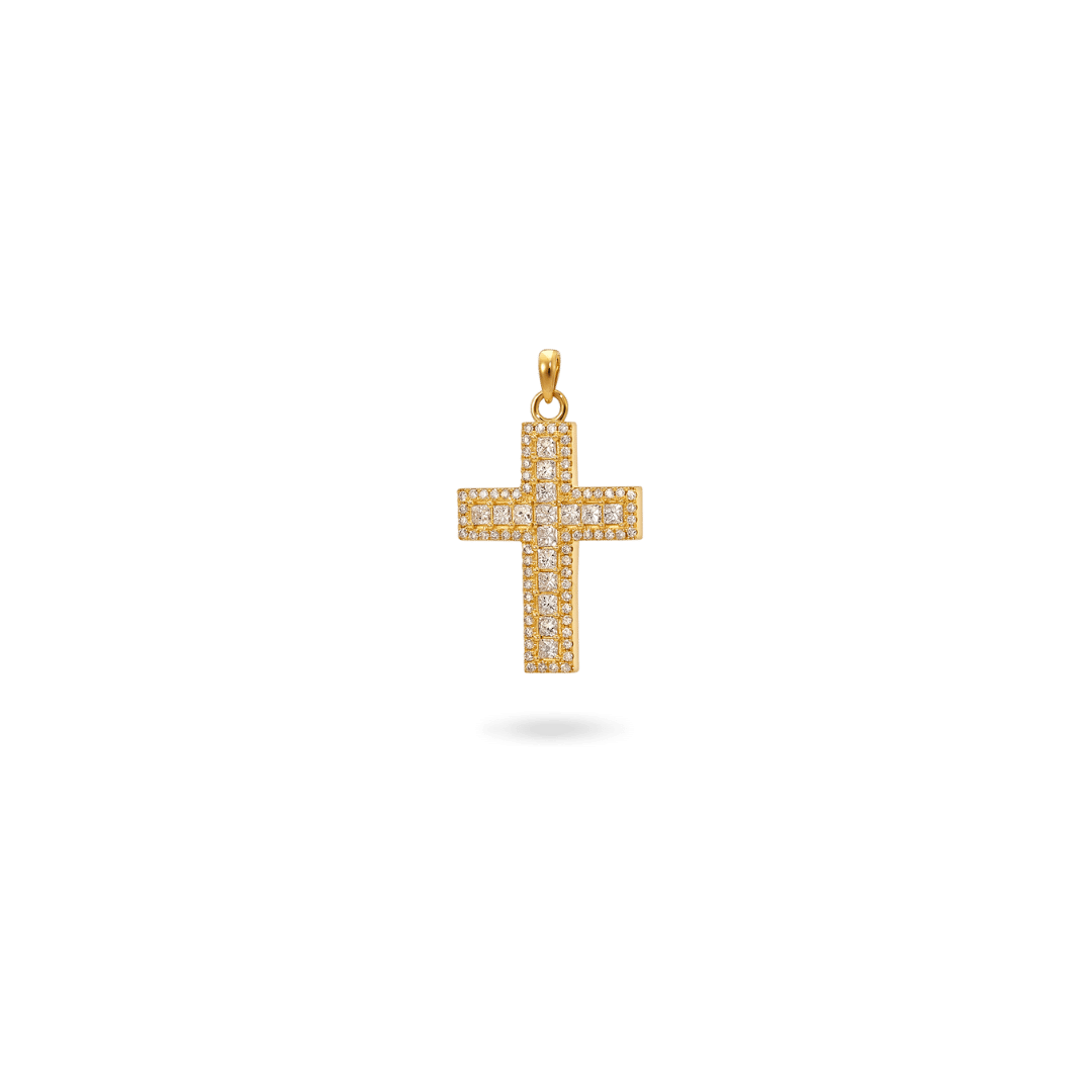14K Amalfi Cross Necklaces IceLink-CAL 14K Gold  