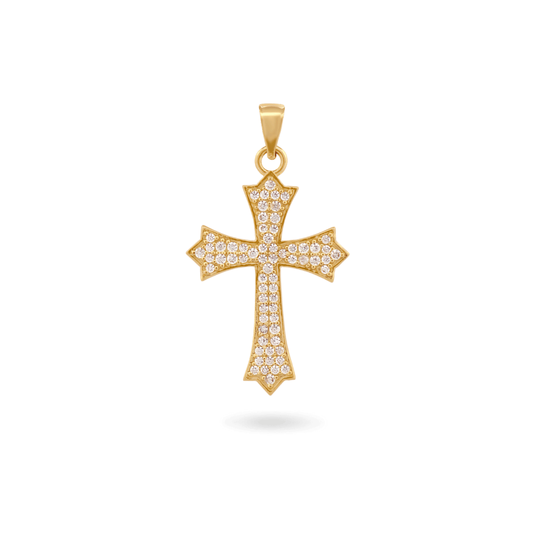 14K Large Cross Pendant Necklaces IceLink-CAL   