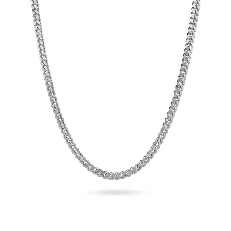 925 Silver 7mm Miami Cuban Link Chain Necklaces IceLink-CAL