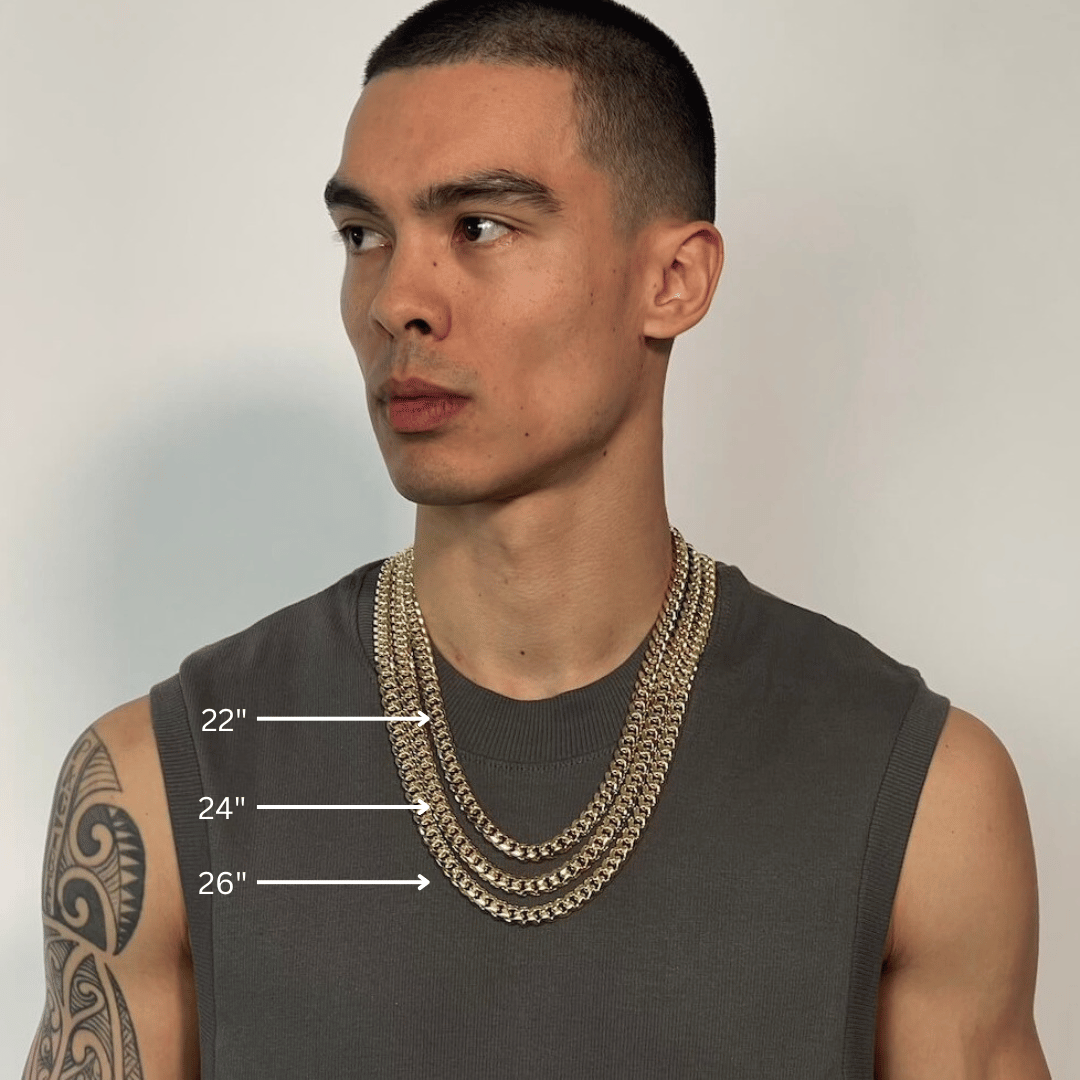 14K 9mm Miami Cuban Link Chain Necklaces IceLink-CAL   