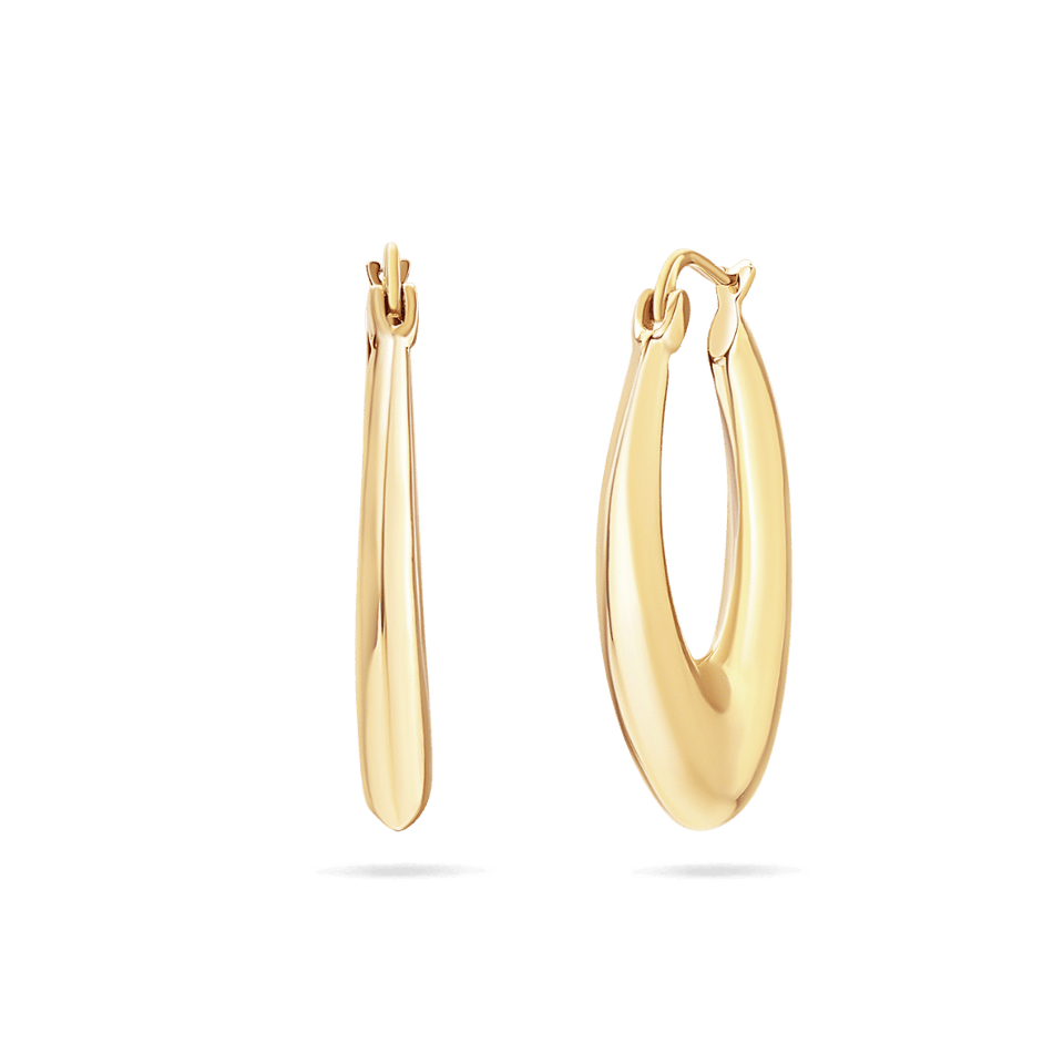 10K Lily Hoops — Sample Sale Earrings IceLink-SVN