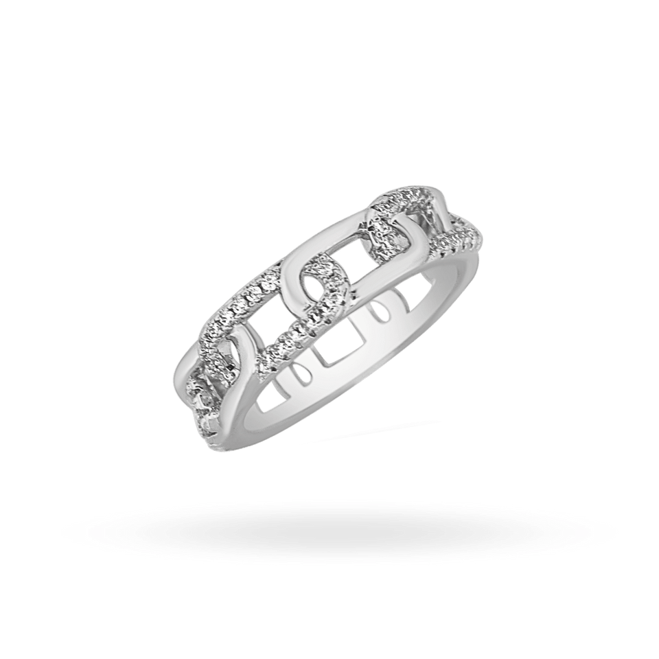 'Angie' Paperclip Ring Rings IceLink-ATL