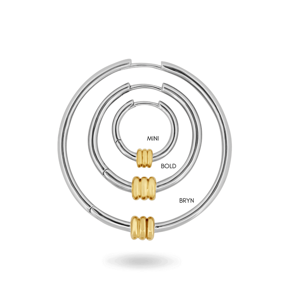 ‘Kavi’ Barrel Hoops — Mini Earrings IceLink-CINDY