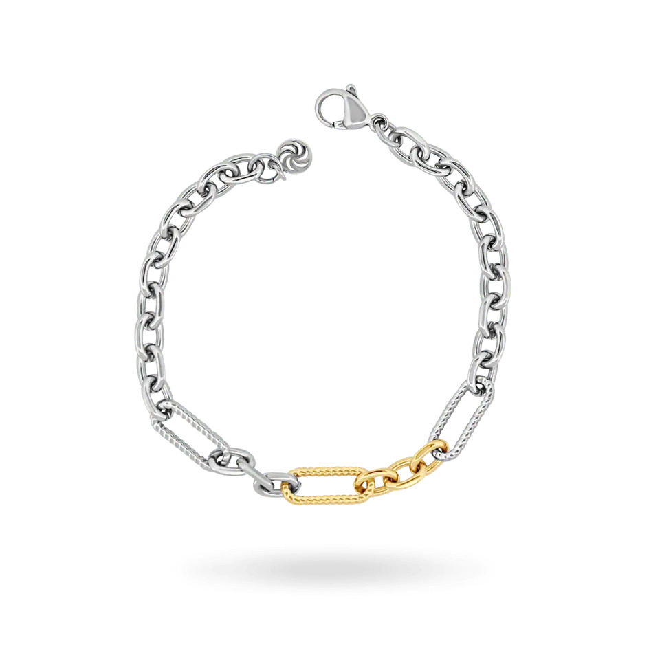 Two Tone Link Bracelet Bracelets IceLink-VRNA