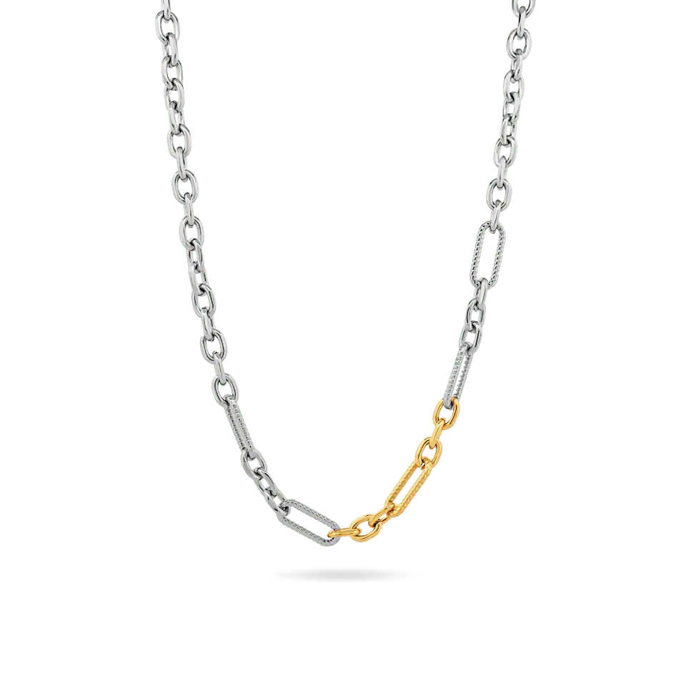 Two-Tone Link Necklace Necklaces IceLink-VRNA