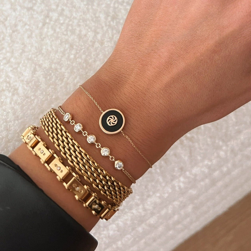 14K Isla Diamond Tennis Bracelet — Sample Sale Bracelets IceLink-SVN