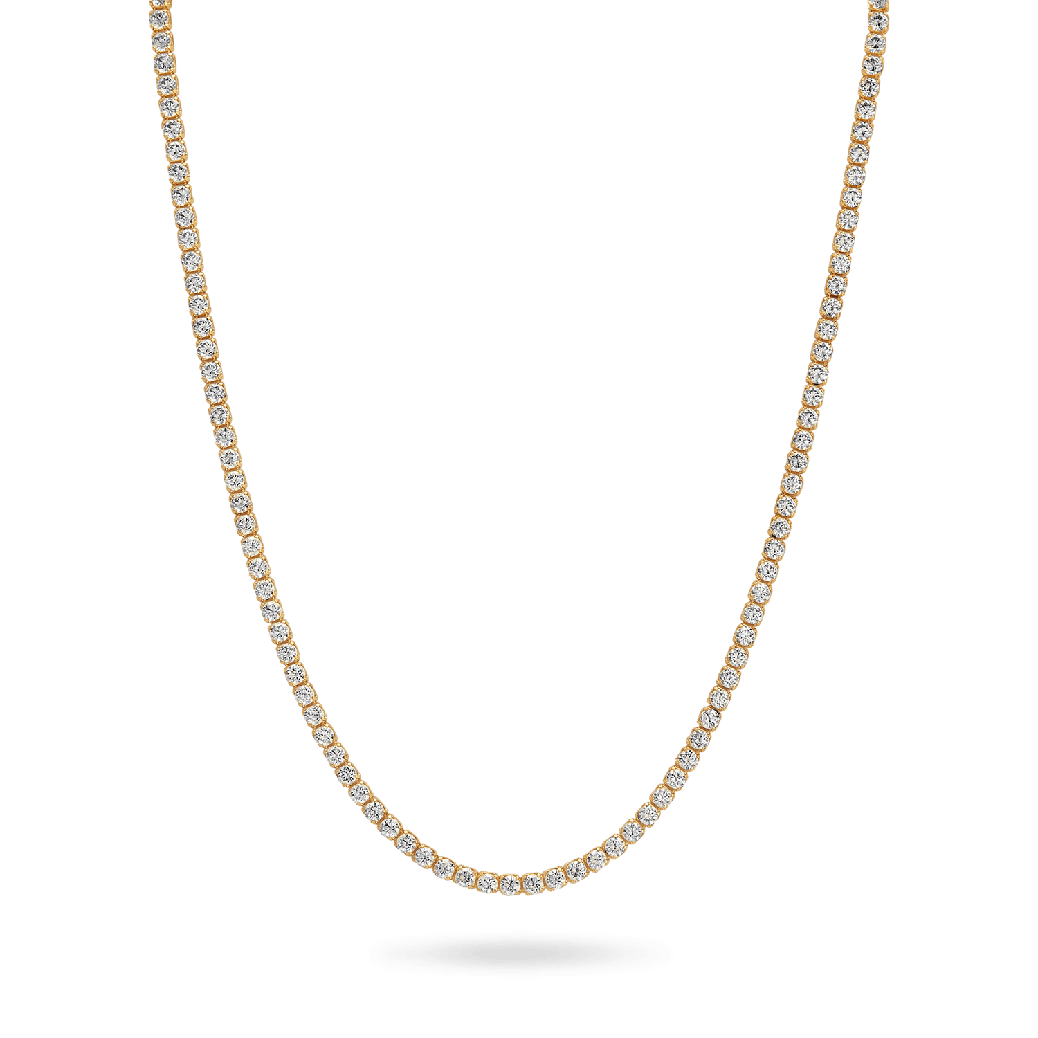 14K Gold Tennis Necklace 2.75mm Necklaces IceLink-CAL