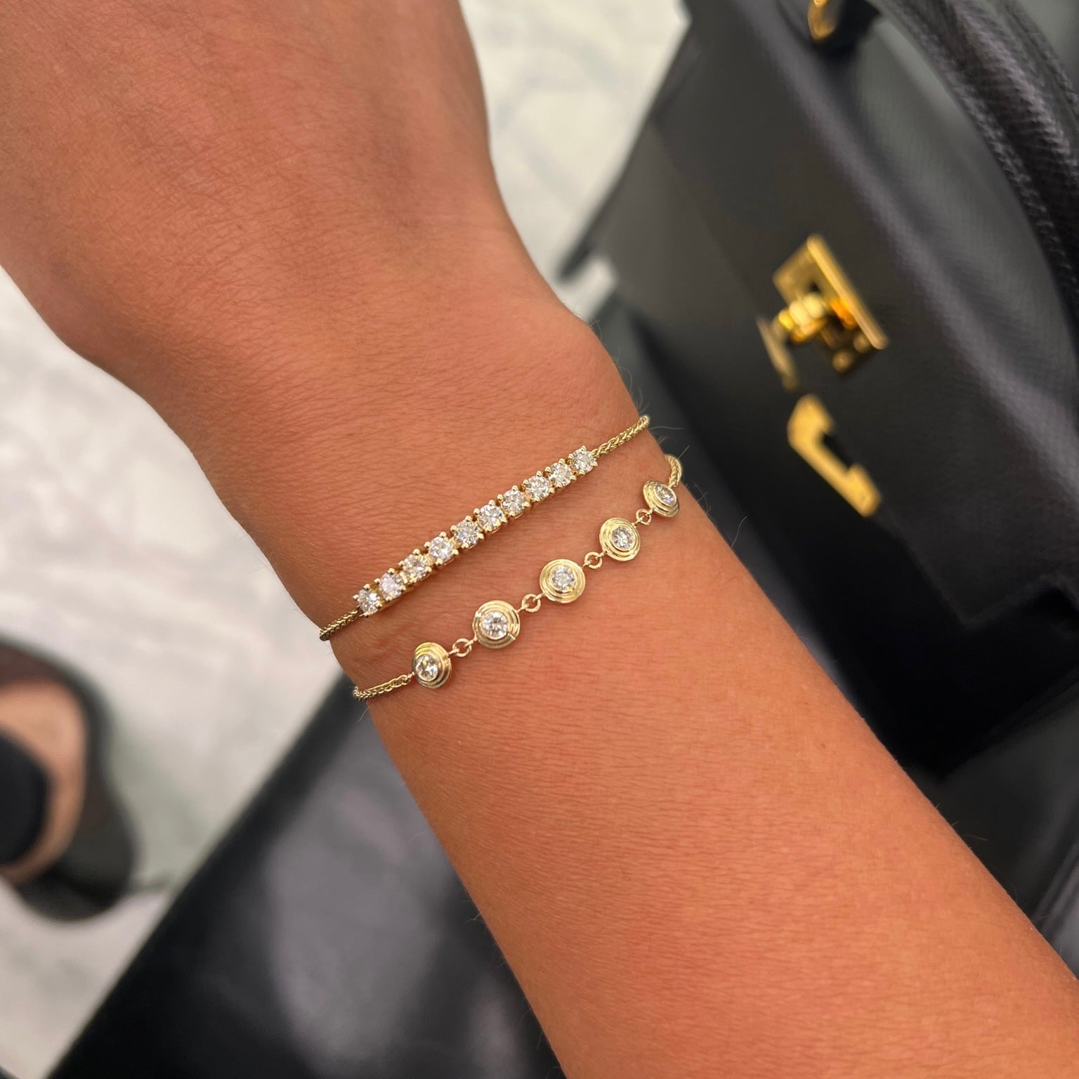 14K Lyla Diamond Tennis Bracelet  IceLink-CAL 14K Gold  