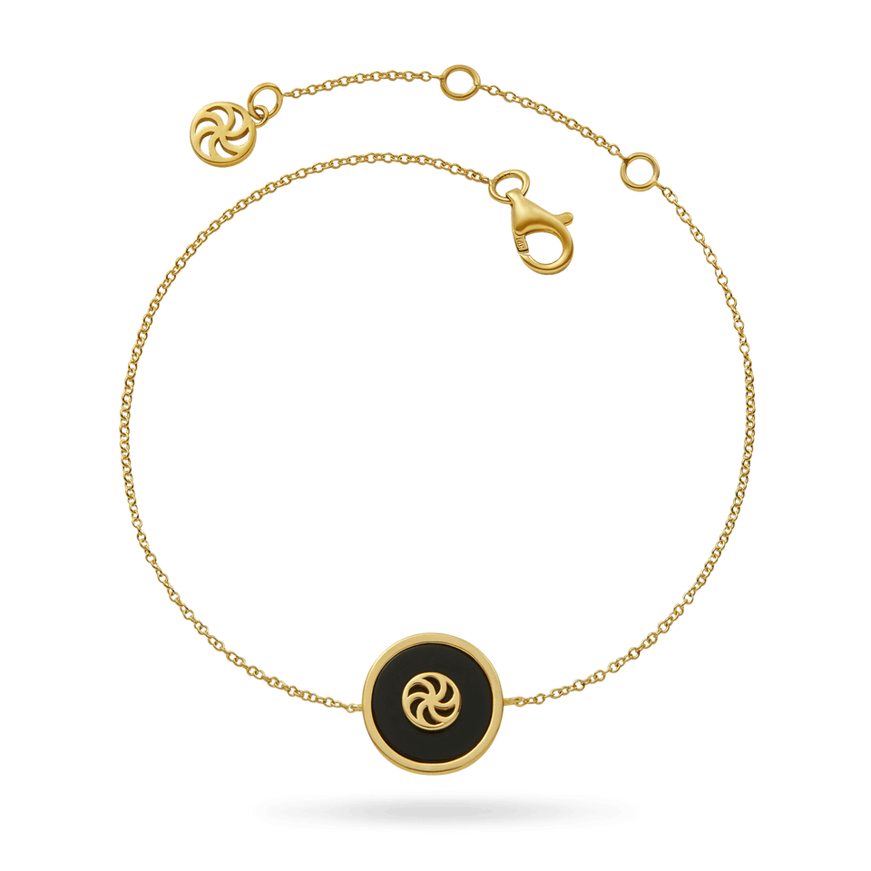 14K Onyx Eternity Bracelet Bracelets IceLink-SVN