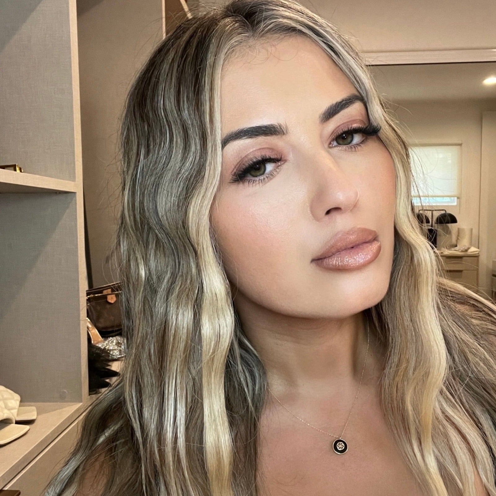 14K Onyx Eternity Necklace Necklaces IceLink-CAL