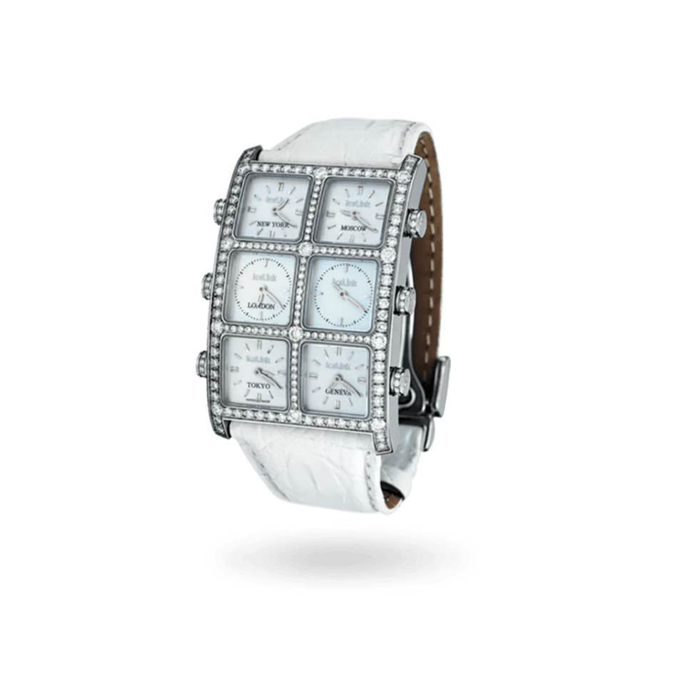 Alva 6TZ Diamond Watch (sample sale) Presidential IceLink 3.5 ct.