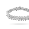 Amor Sui Zipper Baguette Bracelet (sample sale) Bracelets IceLink-ATL 14K White Gold Plated 6&quot; (XS) 