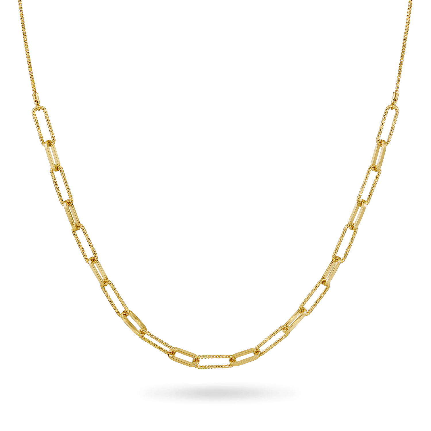 Angie Paperclip Necklace Necklaces IceLink-ATL 14K Gold Plated  
