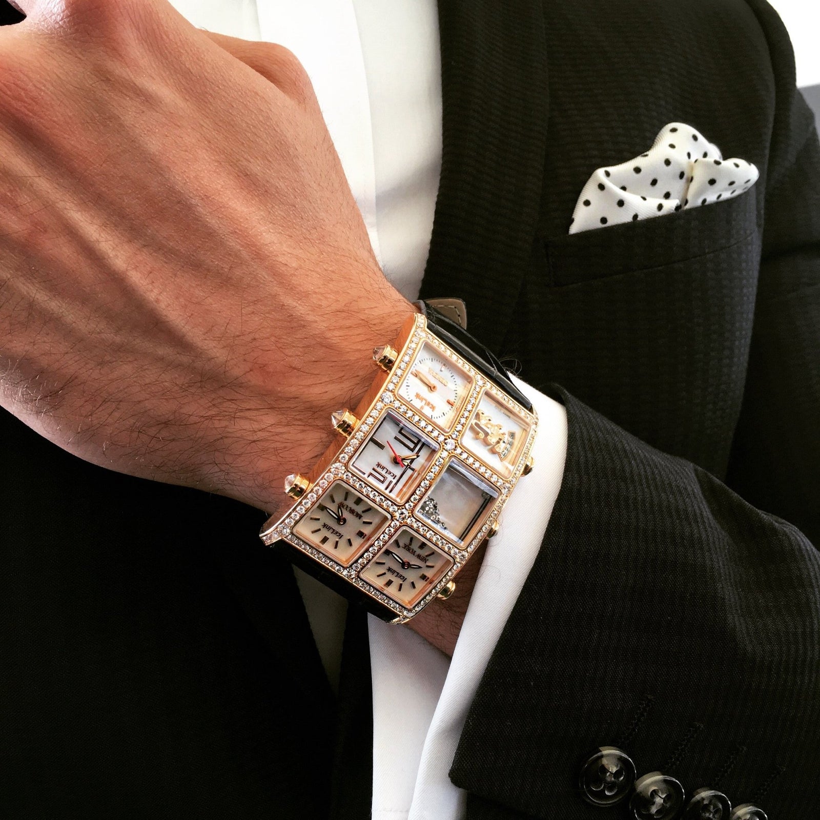 Aurelio 6TZ Diamond Watch Presidential IceLink   