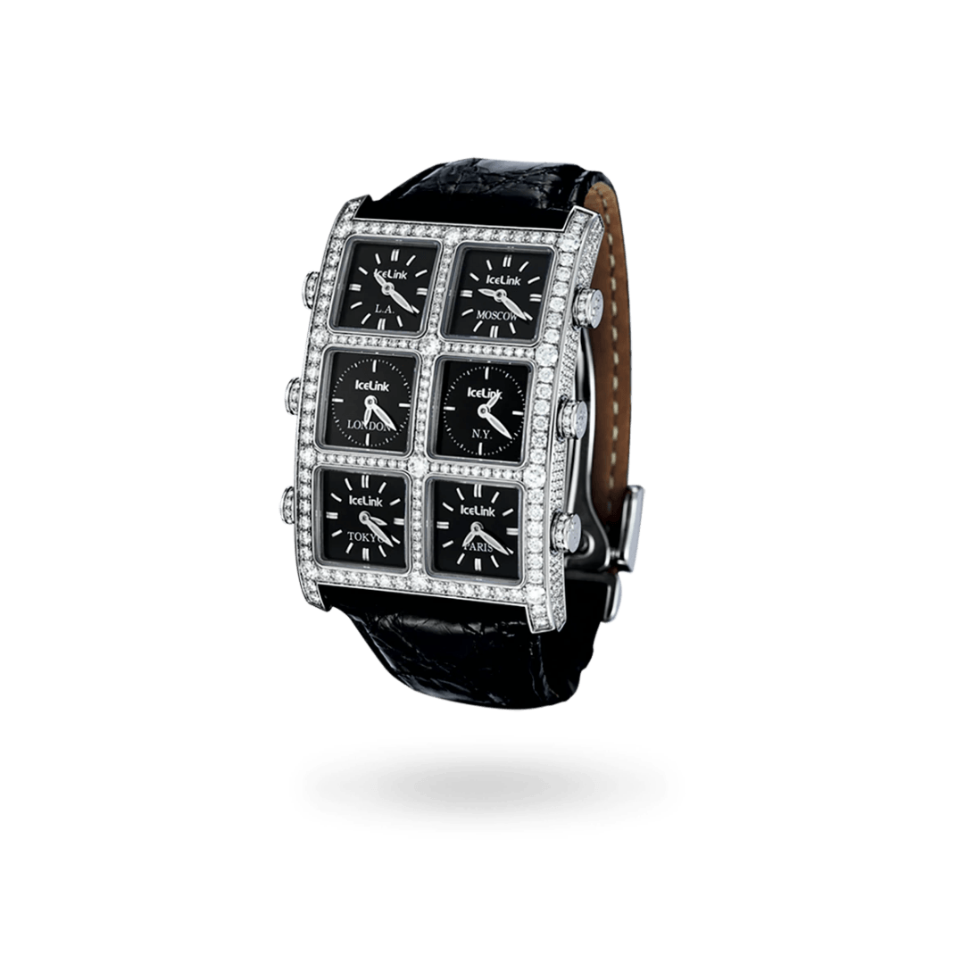 Como 6TZ Diamond Watch Presidential IceLink   
