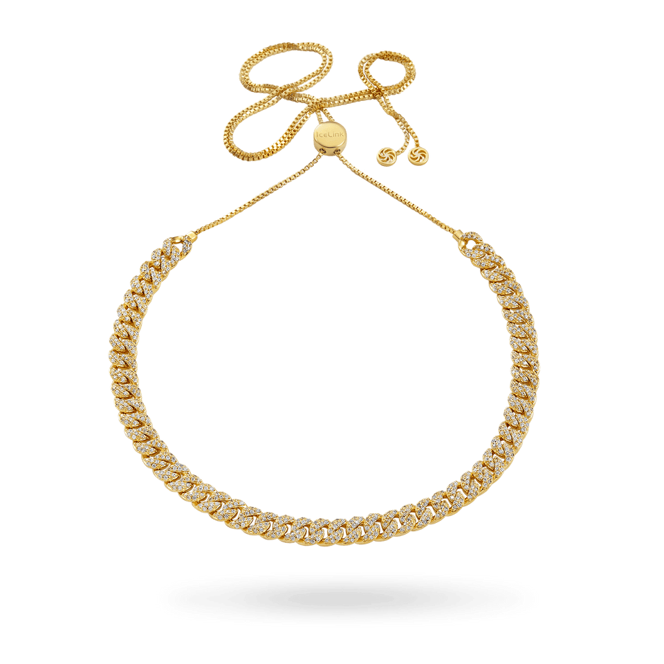 Cuban Choker Choker IceLink-ATL 14K Gold Plated