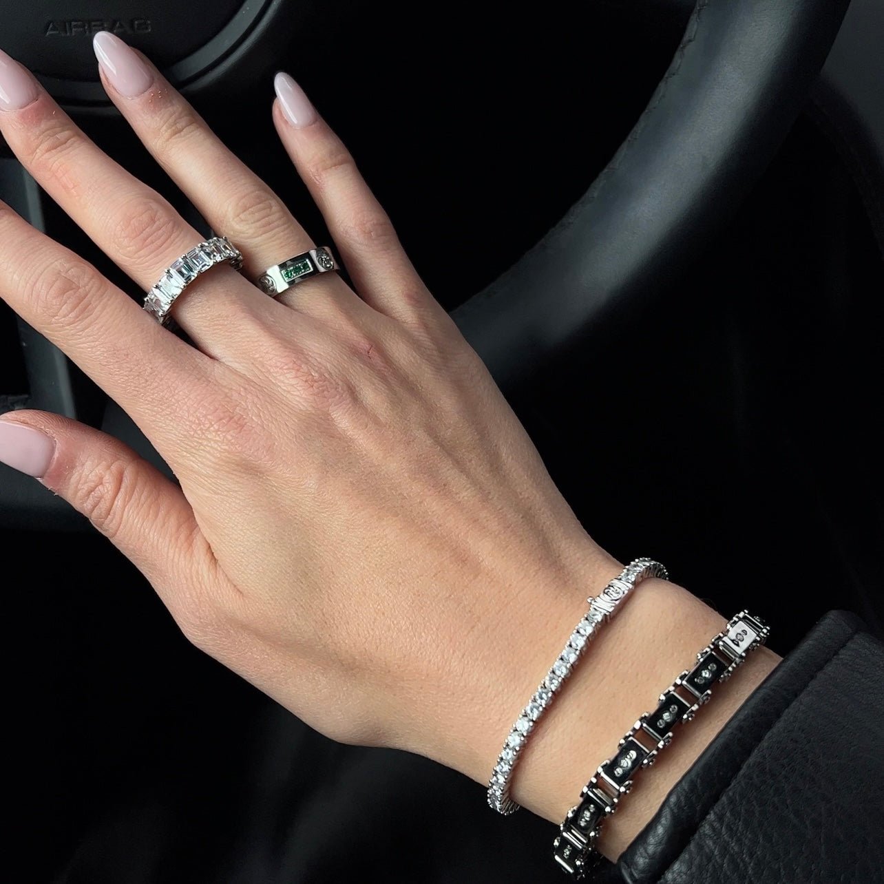 Diamond Steel 6MM Bicycle Bracelet Bracelets IceLink-ES   