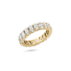 Amor Sui Oval Eternity Ring Rings IceLink-ATL 5 14K Gold Plated 