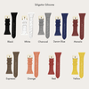 Extra Straps for Men&#39;s 6TZ Accessories IceLink-ES Siligator Silicone Black 